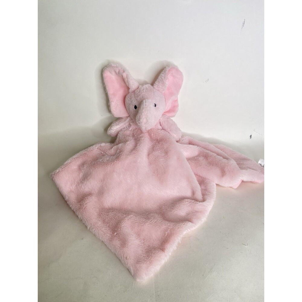 Land of Dreams Oversized Pink Elephant Baby Blanket Plush Security Lovey 24x25in